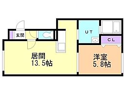 間取図画像 1LDK