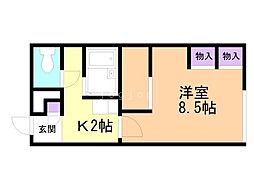 レオパレス忠和 2階/204