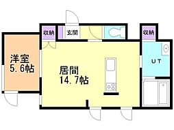 間取図画像 1LDK