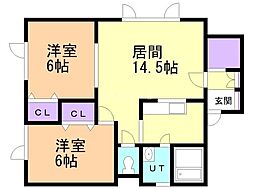 エポック 2LDKの間取図画像