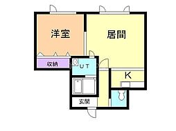 プラス52 1LDKの間取図画像