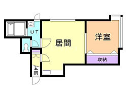 ルミーナ 1LDKの間取図画像