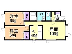 Sonia114 2LDKの間取図画像