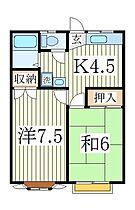 サンローズ増尾  ｜ 千葉県柏市加賀3丁目（賃貸アパート2K・2階・39.75㎡） その2