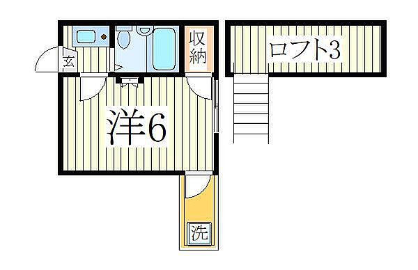 フラッツ初石 ｜千葉県流山市西初石3丁目(賃貸アパート1K・2階・14.40㎡)の写真 その2