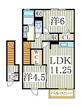 プランドールＢ  ｜ 千葉県柏市手賀の杜5丁目（賃貸アパート2LDK・2階・59.46㎡） その2