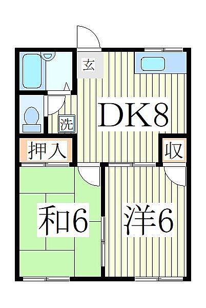 千葉県流山市江戸川台東4丁目(賃貸アパート2DK・1階・39.74㎡)の写真 その2