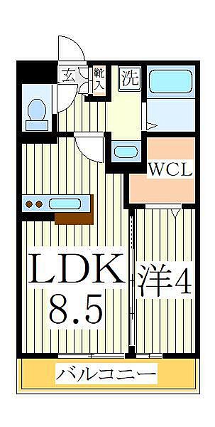 グラン・ヴェルジェII ｜千葉県流山市東初石3丁目(賃貸アパート1LDK・1階・33.00㎡)の写真 その2