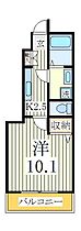 千葉県柏市大室1丁目（賃貸アパート1K・1階・31.40㎡） その2