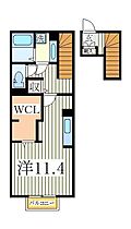 ストラールＤ  ｜ 千葉県流山市東深井（賃貸アパート1R・2階・41.07㎡） その2