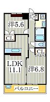 ティープラントIII  ｜ 千葉県我孫子市中峠（賃貸マンション2LDK・1階・54.49㎡） その2