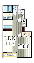 レリーフ  ｜ 千葉県柏市大井（賃貸アパート1LDK・1階・44.63㎡） その2