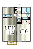 ローズパレス  ｜ 千葉県野田市山崎（賃貸アパート1LDK・2階・40.07㎡） その2