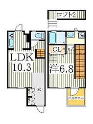 ＫＡＳＨＩＷＡＮＯＨＡ　ＨＹＧＧＥ　Ｎ棟 1階1LDKの間取り