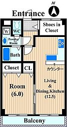 間取図画像 1LDK