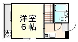 ヴェルミヤケ 1Kの間取図画像