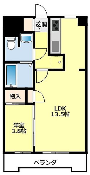 愛知県豊田市寿町8丁目(賃貸マンション1LDK・7階・45.10㎡)の写真 その2