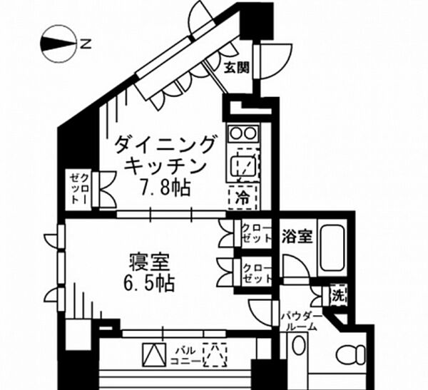 東京都新宿区左門町(賃貸マンション1DK・15階・38.38㎡)の写真 その2