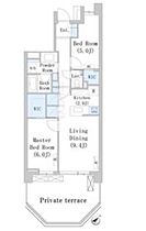 東京都豊島区千川２丁目（賃貸マンション2LDK・4階・58.41㎡） その2