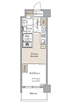 東京都新宿区若葉２丁目（賃貸マンション1DK・5階・25.41㎡） その2