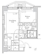 東京都千代田区岩本町１丁目（賃貸マンション1LDK・13階・49.01㎡） その2