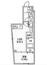 東京都新宿区早稲田南町（賃貸マンション1LDK・5階・30.39㎡） その2