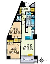 東京都文京区本郷５丁目（賃貸マンション2LDK・4階・57.89㎡） その2