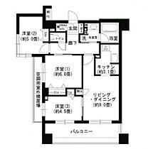 東京都文京区小石川１丁目（賃貸マンション3LDK・12階・64.30㎡） その2