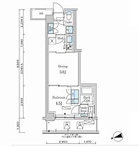 東京都新宿区市谷左内町（賃貸マンション1LDK・2階・31.11㎡） その2