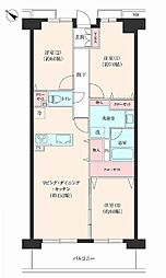 ジオ茨木学園町6番館 3LDKの間取図画像