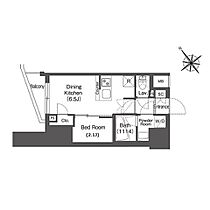 コンフォリア東大井II  ｜ 東京都品川区東大井3丁目16-4（賃貸マンション1DK・9階・25.01㎡） その2