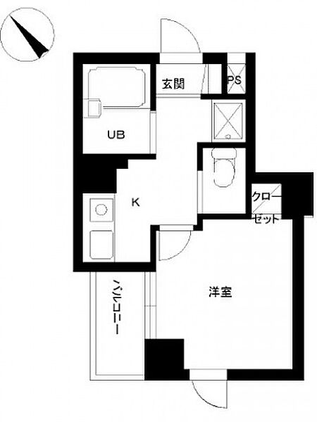 スカイコート目白台 ｜東京都文京区関口2丁目(賃貸マンション1K・2階・19.20㎡)の写真 その2