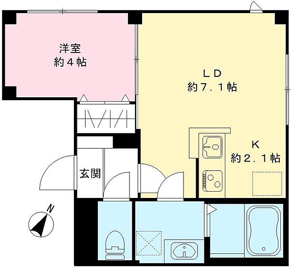 仮称）ユアメゾン中野区沼袋 101｜東京都中野区沼袋3丁目(賃貸マンション1LDK・1階・31.84㎡)の写真 その2