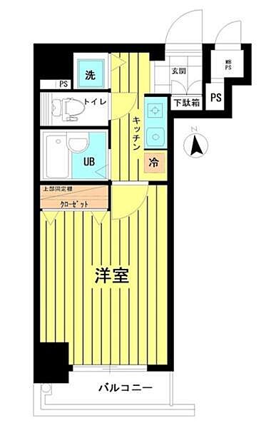 ドルチェ銀座東・壱番館 ｜東京都中央区入船1丁目(賃貸マンション1K・4階・23.67㎡)の写真 その2