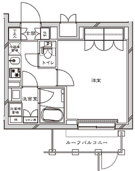 ルーブル聖蹟桜ヶ丘 404｜東京都多摩市一ノ宮2丁目(賃貸マンション1K・4階・27.55㎡)の写真 その2