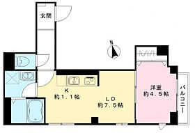 オークレール上落合 103 ｜ 東京都新宿区上落合2丁目11-5（賃貸マンション1LDK・1階・33.31㎡） その2