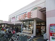 ライフ　横堤店 418m