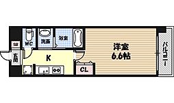 アドバンス大阪城東ブロード 7階1Kの間取り