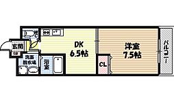 メゾン　バイタルＡ棟 3階1DKの間取り