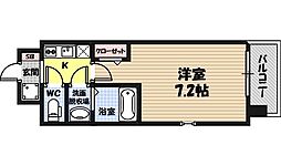 フォーリアライズ城東ファイン 1Kの間取図画像