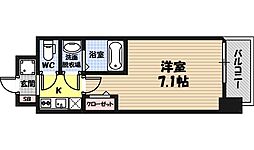 フォーリアライズ城東ファイン 1Kの間取図画像