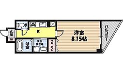 プリムローズアヴェニュー 1Kの間取図画像