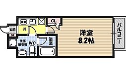 T'S-SQUARE城東野江 1Kの間取図画像