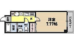 ウインズコート城東中央 1Kの間取図画像