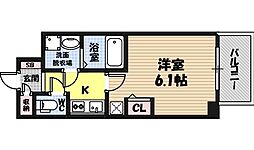 Sレジデンス野江 1Kの間取図画像