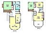 間取り：【間取り】4LDK　建坪約37.8坪　土地坪85坪吹き抜けリビングでオシャレな設計！ツーバイフォー住宅で耐震性に優れたお家です！！