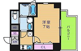 クレイドル四天王寺  ｜ 大阪府大阪市天王寺区勝山2丁目21-21（賃貸マンション1K・11階・25.22㎡） その2