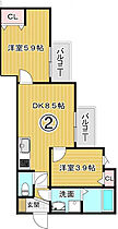 サンルーチェ東今里  ｜ 大阪府大阪市東成区東今里3丁目3-10（賃貸アパート2LDK・3階・40.73㎡） その2