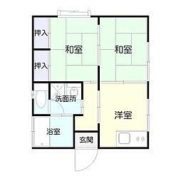 サンコーポウエムラ 2DKの間取図画像