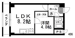 CINQARCADIA 1LDKの間取図画像
